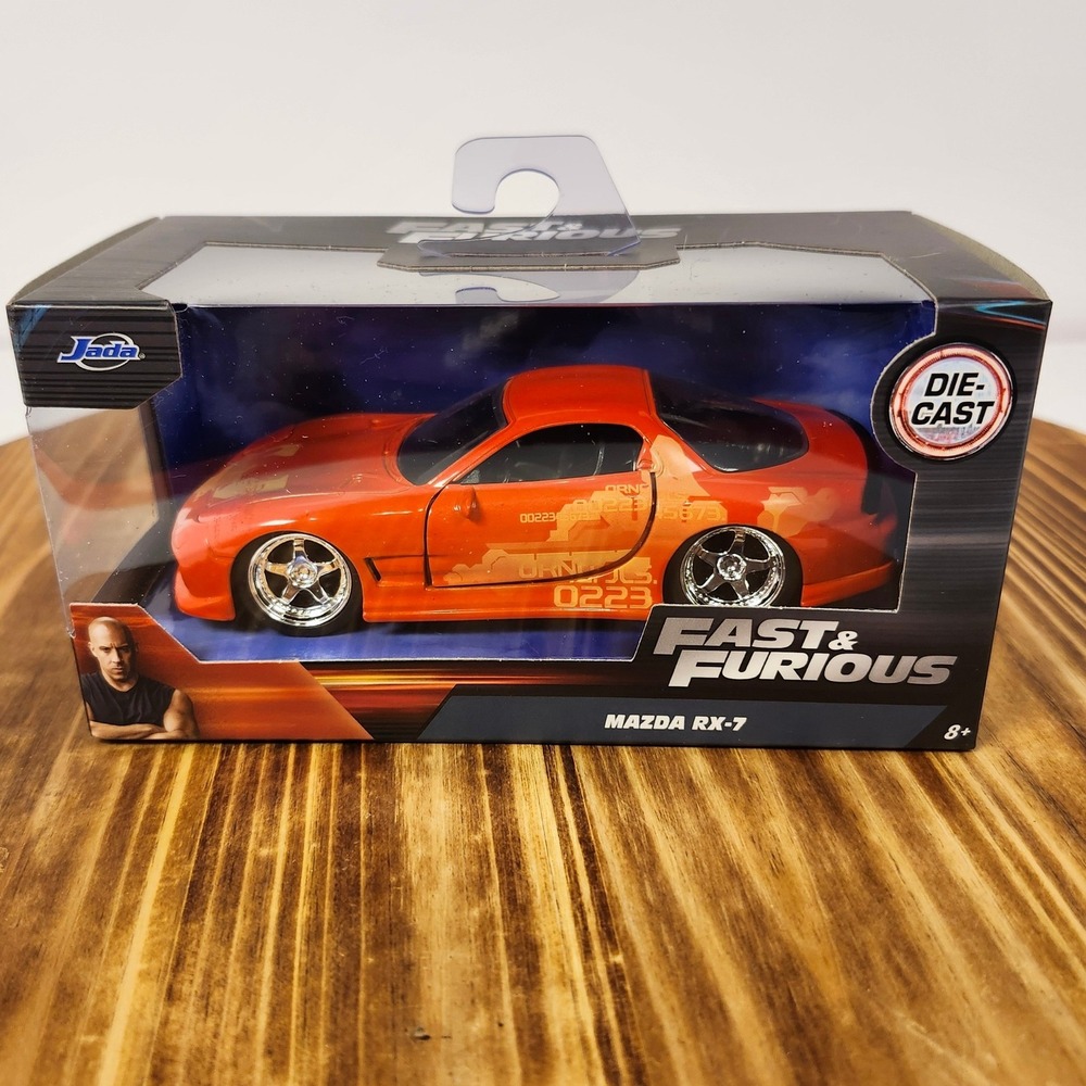 Jada Fast & Furious Mazda RX-7‎ Orange Die-Cast 1:32 Scale Model Car 24075